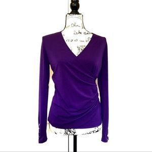 NWT Carmen Marc Volvo Wrap Style Blouse